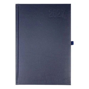 Kalendarz 2027 książkowy A5 dzienny registry drukowane OPUS Merkury kol. niebieski [O.Diary Merkury]
