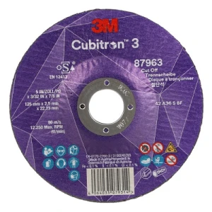 Tarcza do cięcia 3M CUBITRON 3 T42 125mm x 2,5mm x 22,23mm [87963]