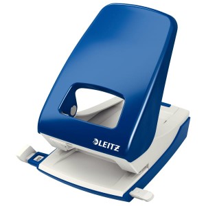 Dziurkacz uniwersalny metal LEITZ 5138 kol. niebieski 40 kartek 2 dziurki 51380035
