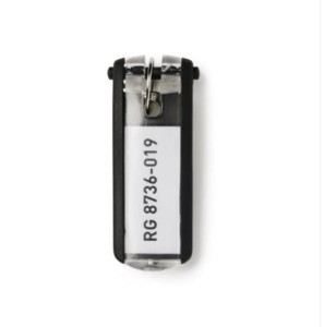 Zawieszka do kluczy DURABLE kol. czarny 6 szt. 195701