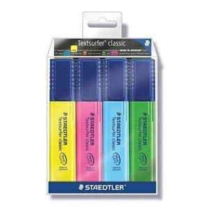 Zakreślacz STAEDTLER Textsurfer Classic S mix kolorów 4 szt. 364 WP4