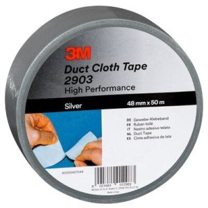 Taśma naprawcza 3M DUCT TAPE 2903 48mm x 50m x 0,15mm kol. srebrny 1974395