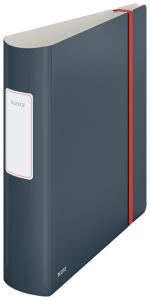 Segregator z mechanizmem A4 80mm LEITZ Cosy 180° PP kol. szary 10380089