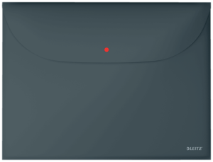 Teczka kopertowa 2 przegródki A4 LEITZ COSY tworzywo sztuczne kol. szary 3 szt. 47090089