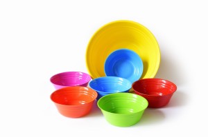 Zestaw misek na żywność tworzywo sztuczne mix kolorów 6 szt. 600ml MINTRA PARTY + 1 szt. 4L miętowa 99953