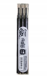 Wkład do cienkopisu kulkowego PILOT FRIXION POINT wymazywalny kol. czarny 0,25mm 3 szt. PIBLS-FRP5-B
