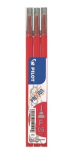 Wkład do cienkopisu kulkowego PILOT FRIXION POINT wymazywalny kol. czerwony 0,25mm 3 szt. PIBLS-FRP5-R