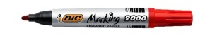 Marker permanentny BIC MARKING 2000 końcówka okrągła 1,7mm kol. czerwony 999712