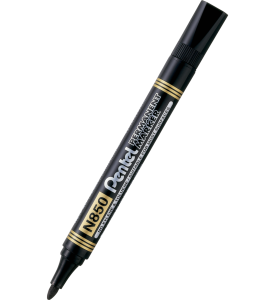 Marker permanentny PENTEL N850 końcówka okrągła 1,5mm kol. czarny N850-AE