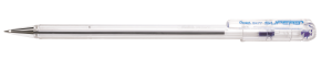 Długopis olejowy zwykły PENTEL BK77 kol. niebieski kol. obudowy przezroczysty 0,7mm