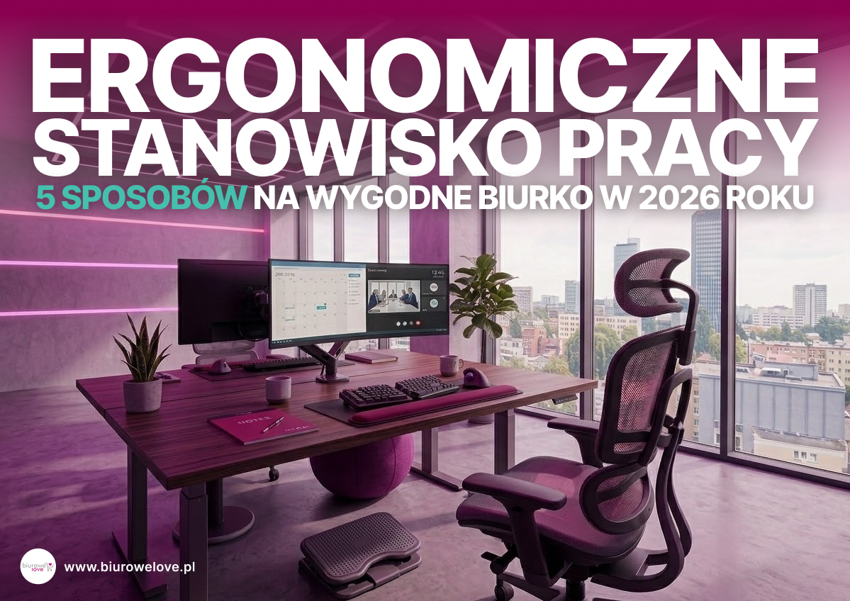 Ergonomiczne stanowisko pracy w biurze – 5 sposobów na wygodne biurko w 2026 roku